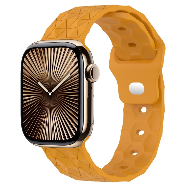 Football Texture Silicone Watch Band, For Apple Watch Series 10 46mm, For Apple Watch Series 10 42mm